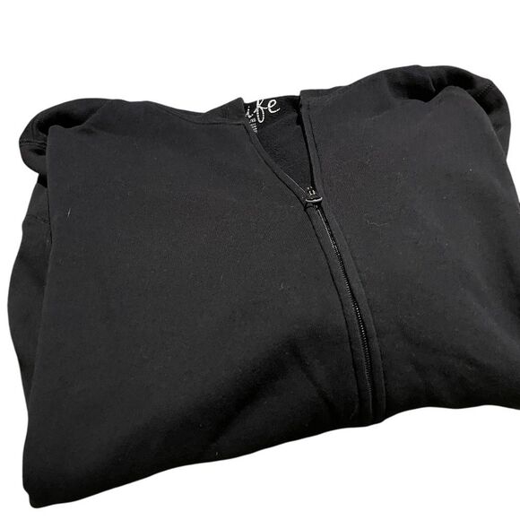 Made for Life size ladies XL Black Zip-Up Hoodie excellent condition - Picture 1 of 2
